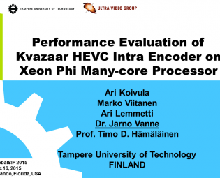Performance Evaluation of Kvazaar HEVC Intra Encoder on Xeon Phi Many-core Processor