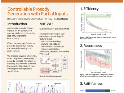 Poster - Controllable Prosody Generation With Partial Inputs | SigPort