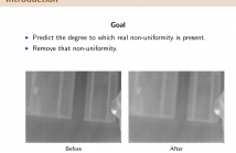 non-uniformity prediction and denoising