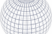 2-sphere wireframe as an orthogonal projection