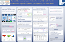 Theoretical guarantees for Poisson disk sampling using pair correlation function