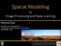 Sorry, you need to enable JavaScript to visit this website.Sparse Modeling in Image Processing and Deep Learning (Keynote Talk)