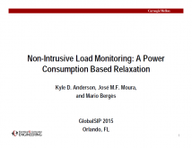 Non-Intrusive Load Monitoring: A Power Consumption Based Relaxation Non-Intrusive Load Monitoring: A Power Consumption Based Relaxation