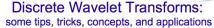 Discrete Wavelet Transforms: some tips, tricks, concepts, and applications. Discrete Wavelet Transforms: some tips, tricks, concepts, and applications.