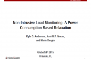 Non-Intrusive Load Monitoring: A Power Consumption Based Relaxation Non-Intrusive Load Monitoring: A Power Consumption Based Relaxation